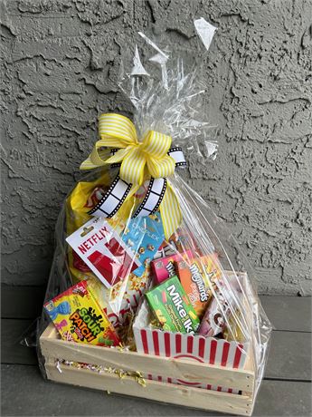 MOVIE NIGHT gift basket with CINEPLEX/NETFLIK gift cards ($70)