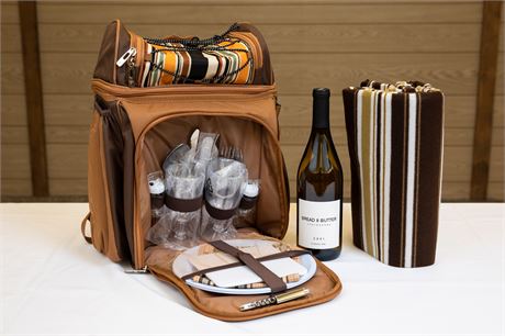 PICNIC BACKPACK for 2 with Wine ( $100)