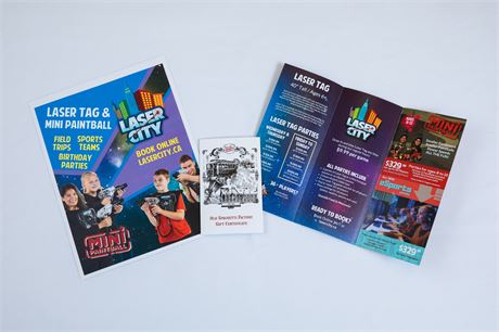 LASER CITY tickets & OLD SPAGHETTI FACTORY GIFT CARD. ($85)